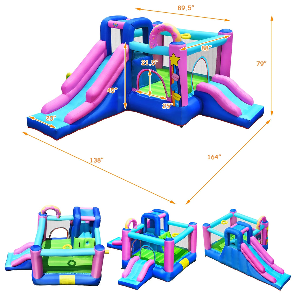 Inflatable Bounce Castle Dual Slides Jumping Bouncer P73293