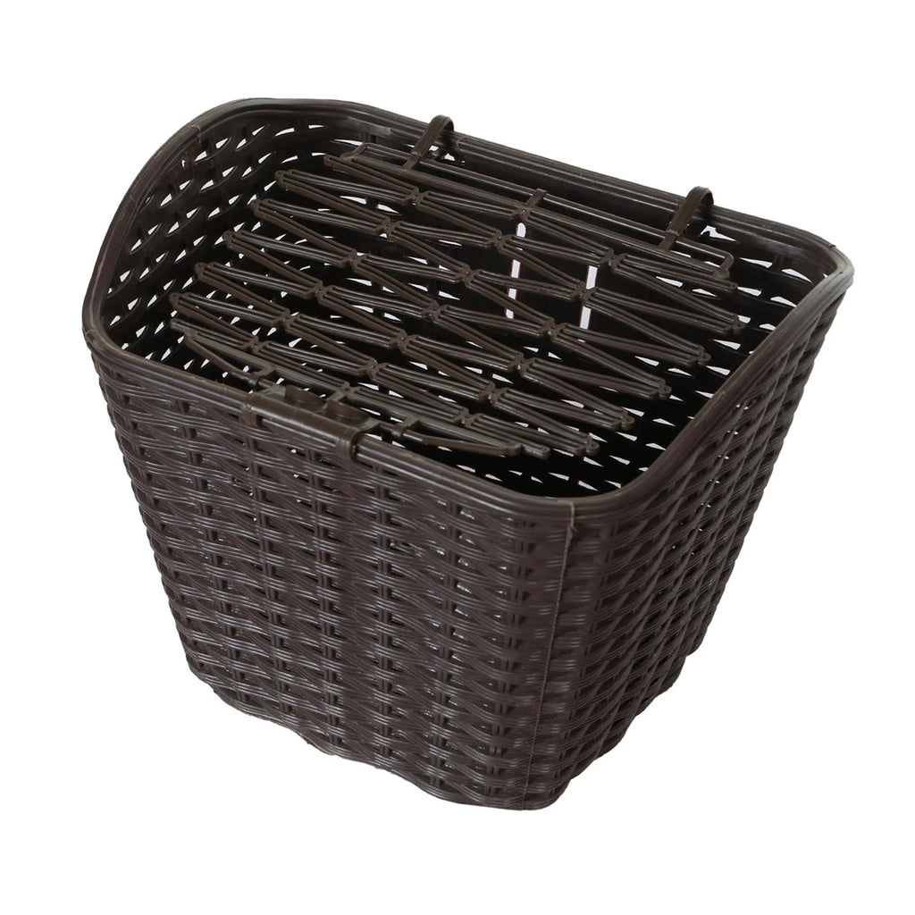 Khaki Bike Front Handlebar Basket with Cover W712