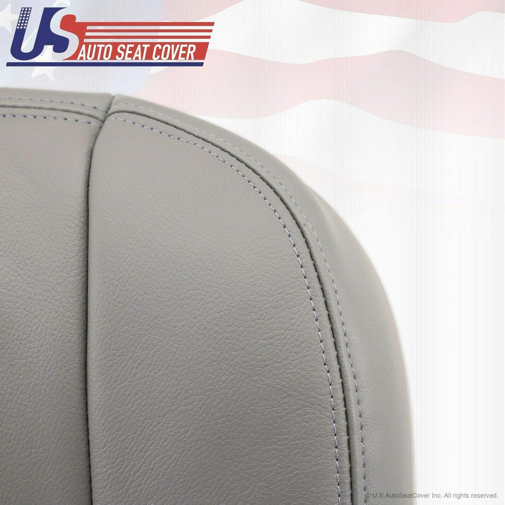Gray Leather Driver Bottom Seat Cover H94338