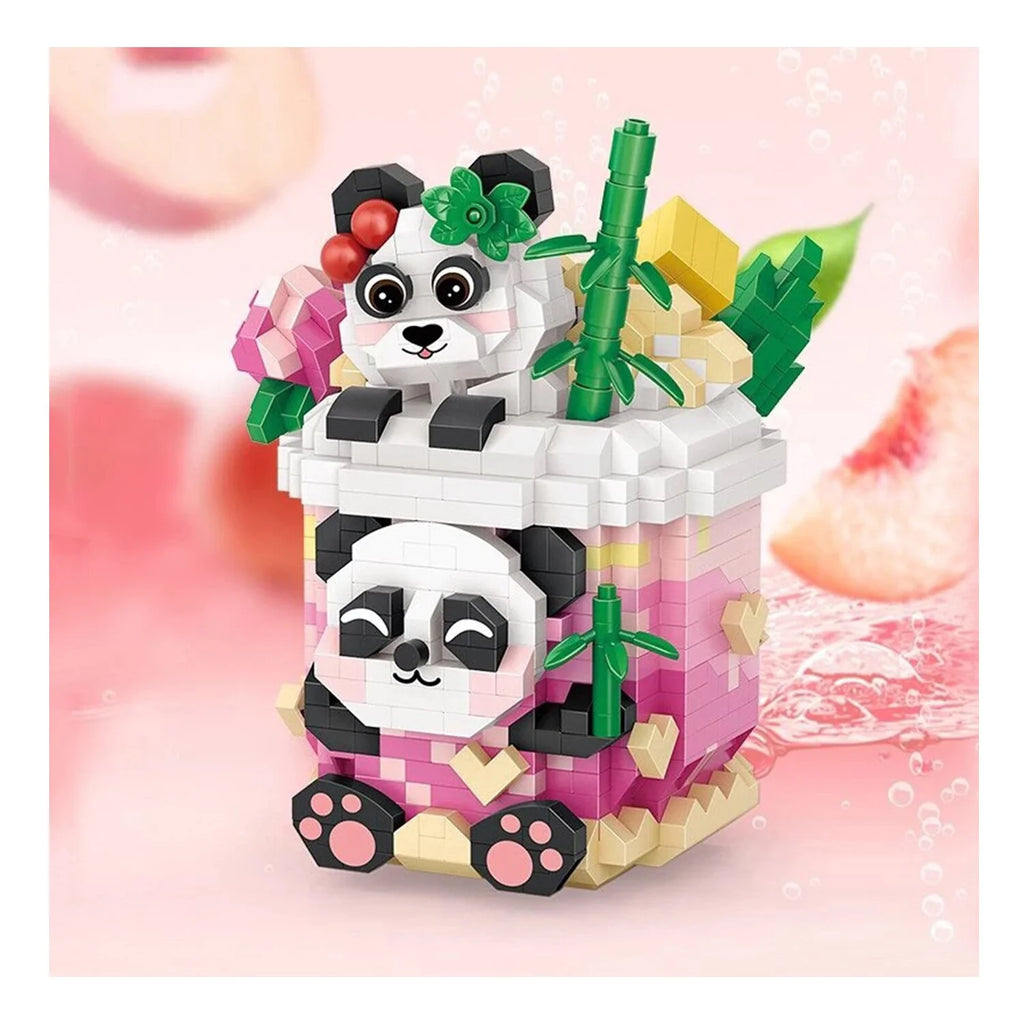 Mini Blocks Panda Peach Oolong 11 x 11 x 11cm P284548