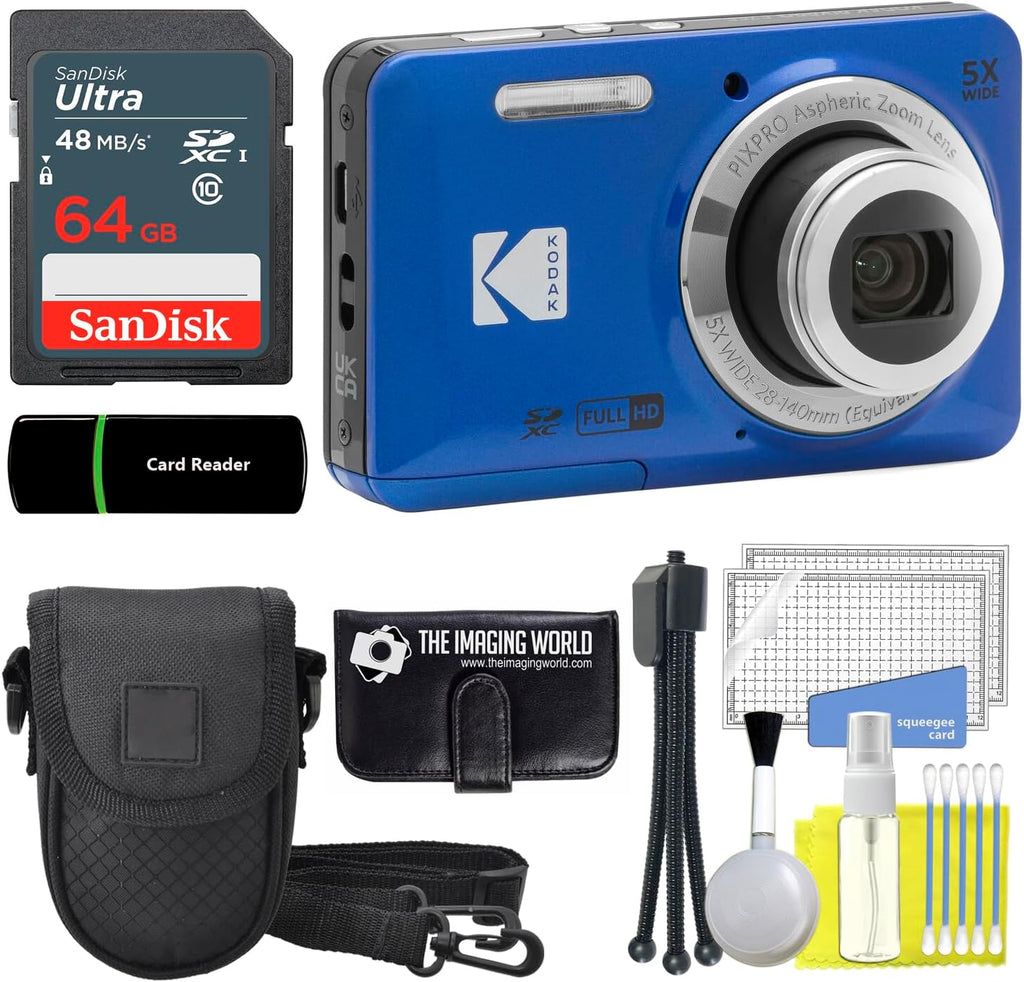 Blue 16MP Digital Camera with 5X Optical Zoom U2708
