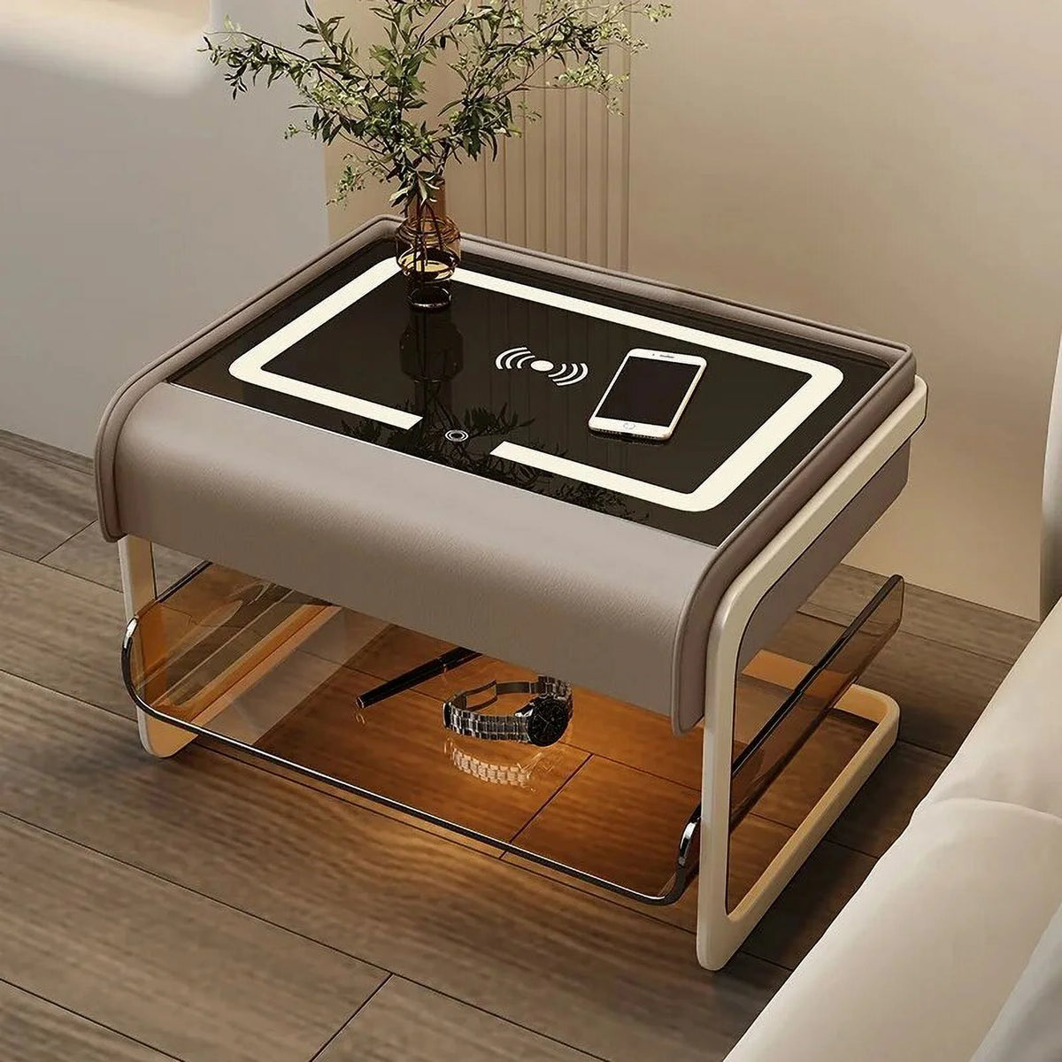 Acrylic Wireless Charging Nightstand E72842