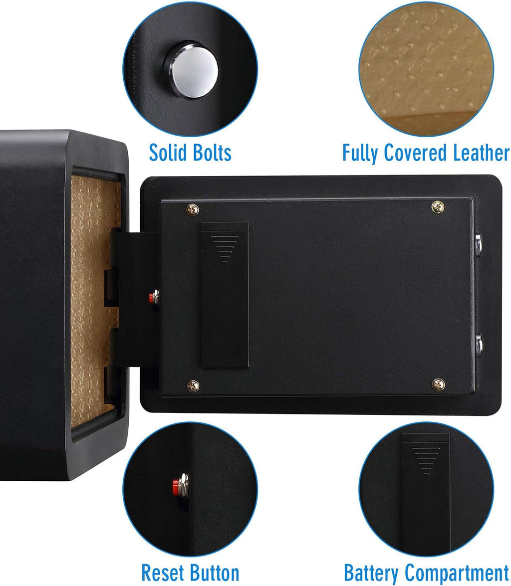 Black 0.85 Cubic Feet Electronic Digital Security Safe Box R29694