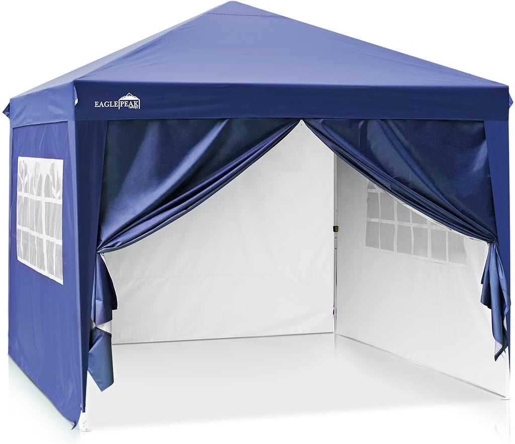 10' x10' Pop Up Canopy Tent with 4 Side Walls (Green) L87563