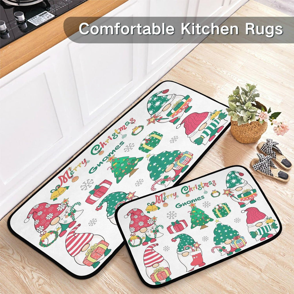 Anti Fatigue Snowflake Kitchen Mats Set of 2 Non Slip Rug P675555