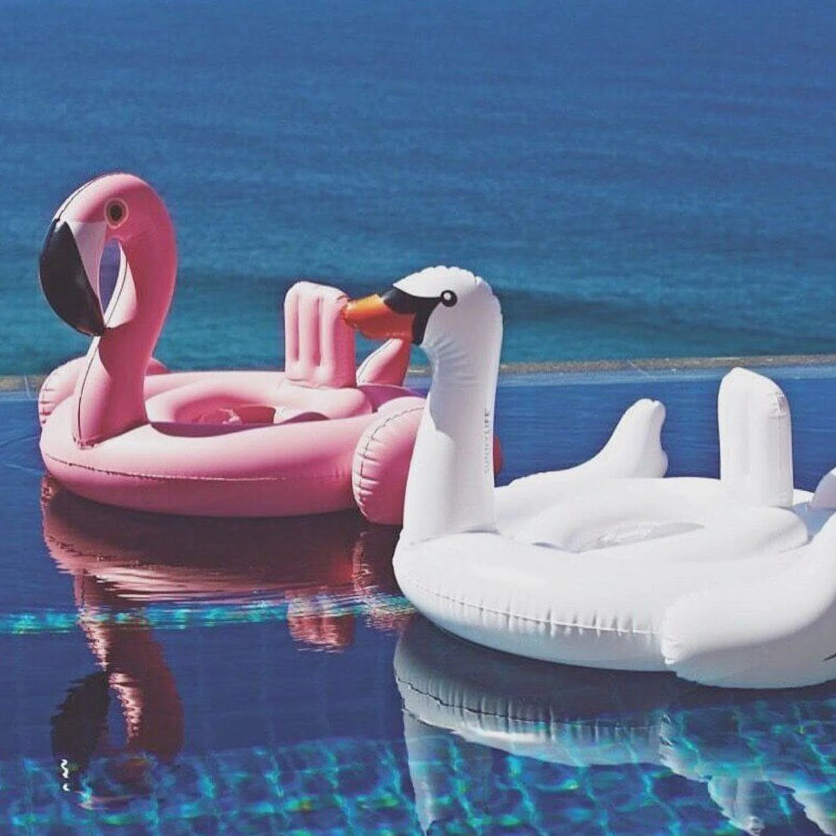 Inflatable Flamingo Swimming Ring Baby Pool Float R3835