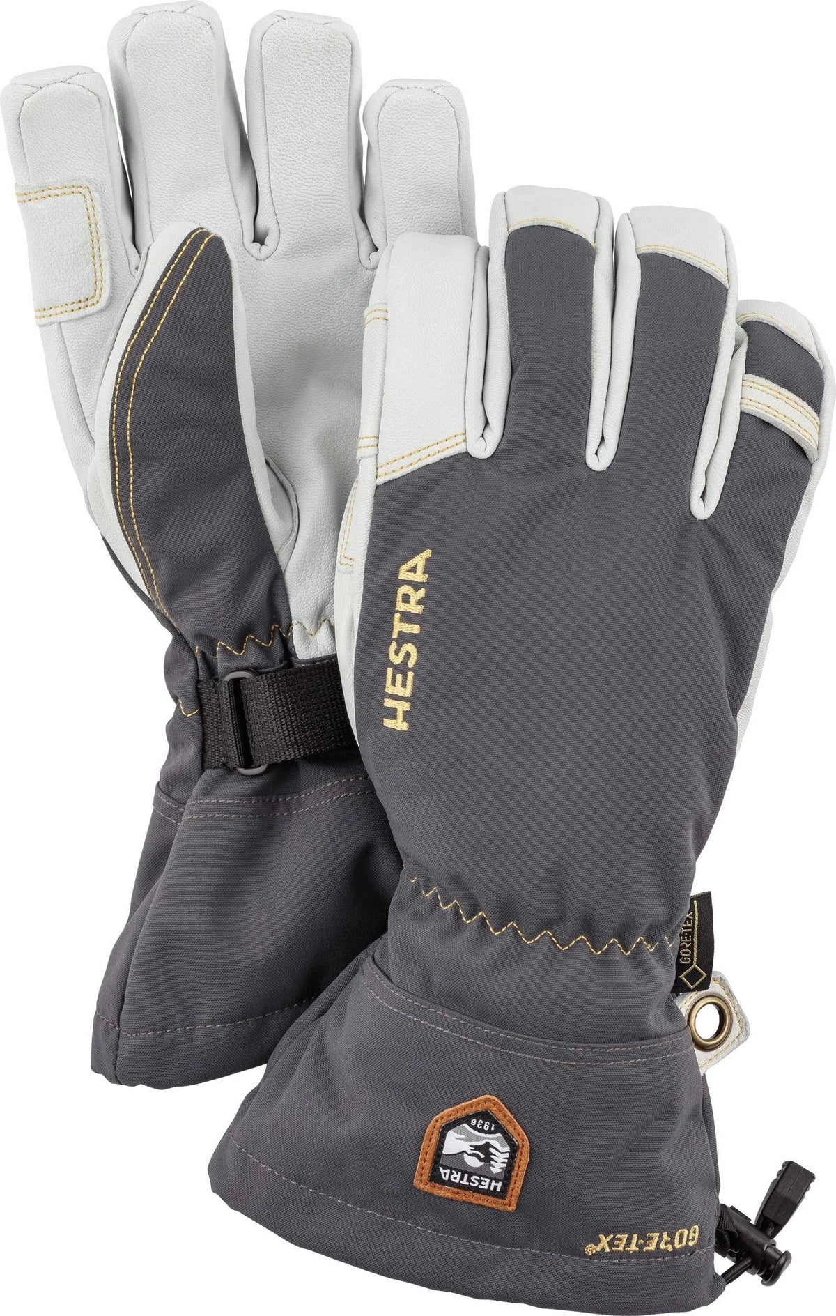 Grey Gore Tex Leather Glove Y965008