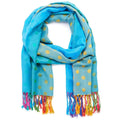 Sky Blue Shawl Wrap Scarf X1168