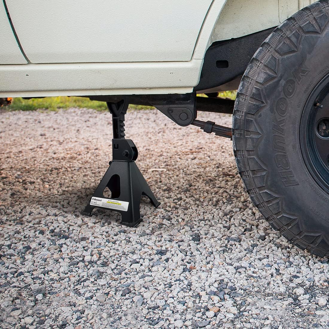 6 Ton Capacity Steel Jack Stands, 1 Pair, Black A9982