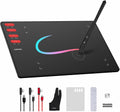 Graphics Drawing Tablet with 8 x 6 Inch Active Area, 8192 Level Battery-Free Pen and 8 Express Keys A4483