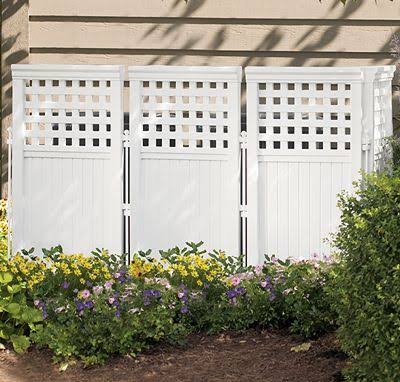 Taupe Steel and Resin 4 Panel Yard Enclosure Z2943