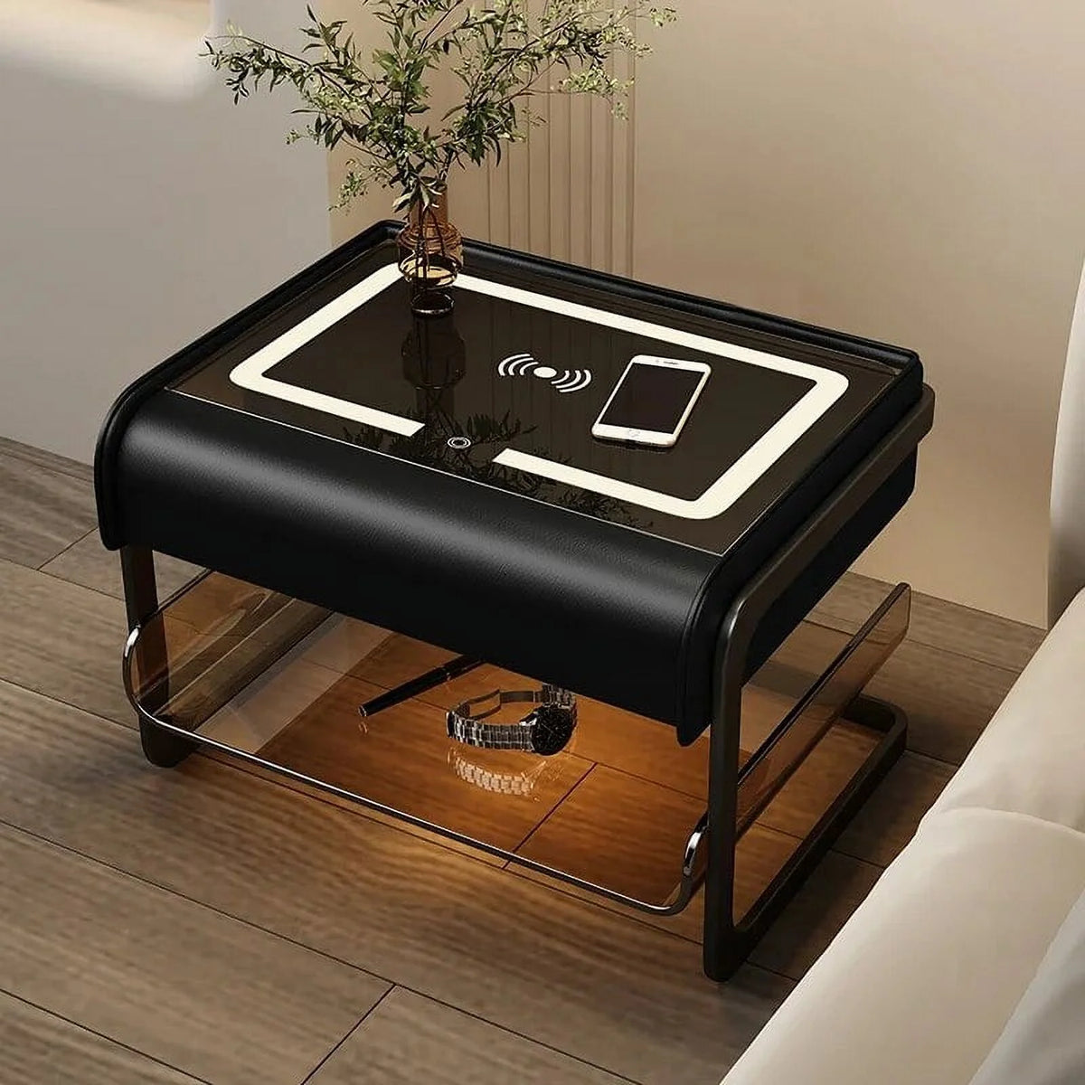 Acrylic Wireless Charging Nightstand E72842
