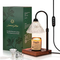 Gold Dimmable Height Adjustable Candle Warmer Lamp with 2 Bulbs and Timer D660