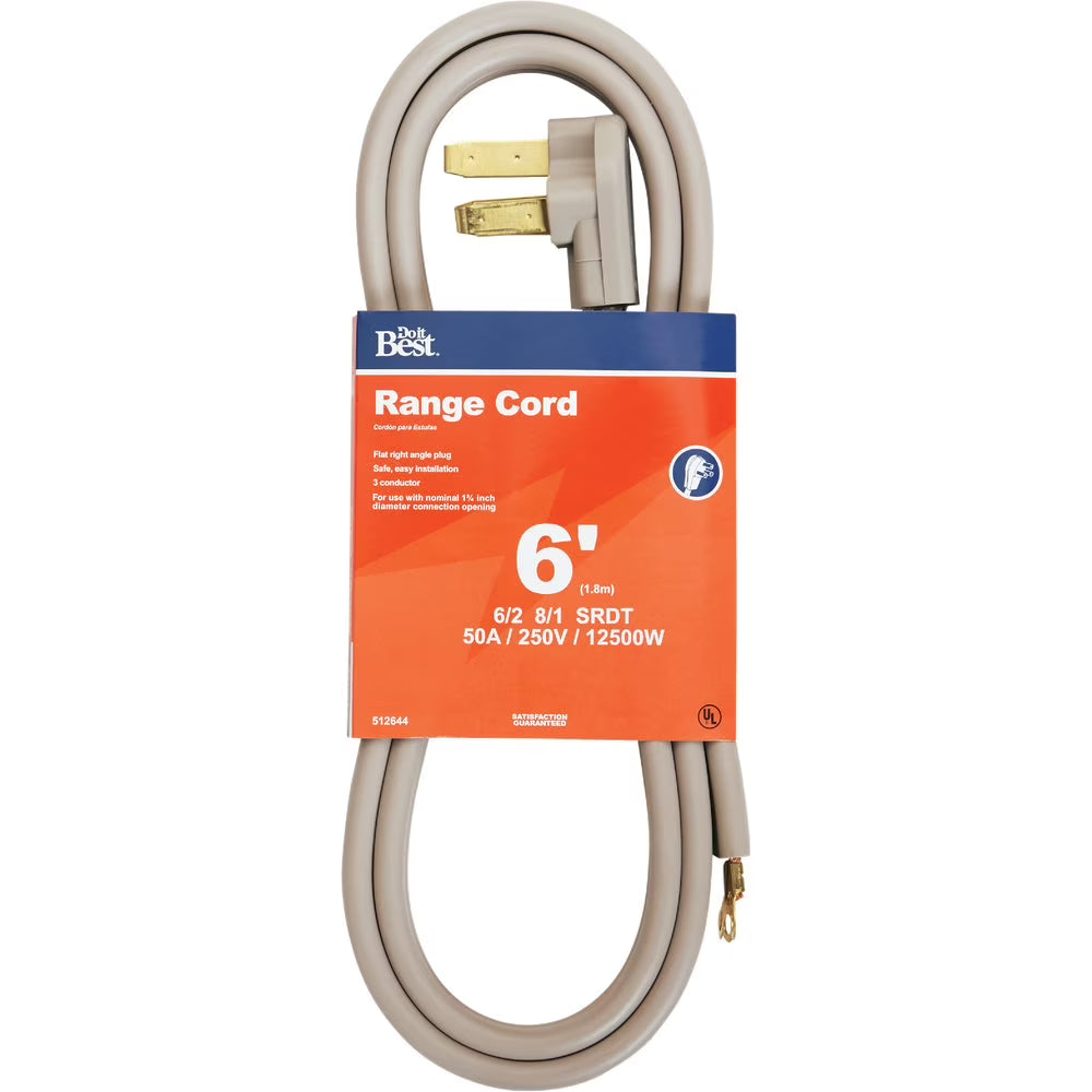6 Ft. 3-Conductor Range Cord X776