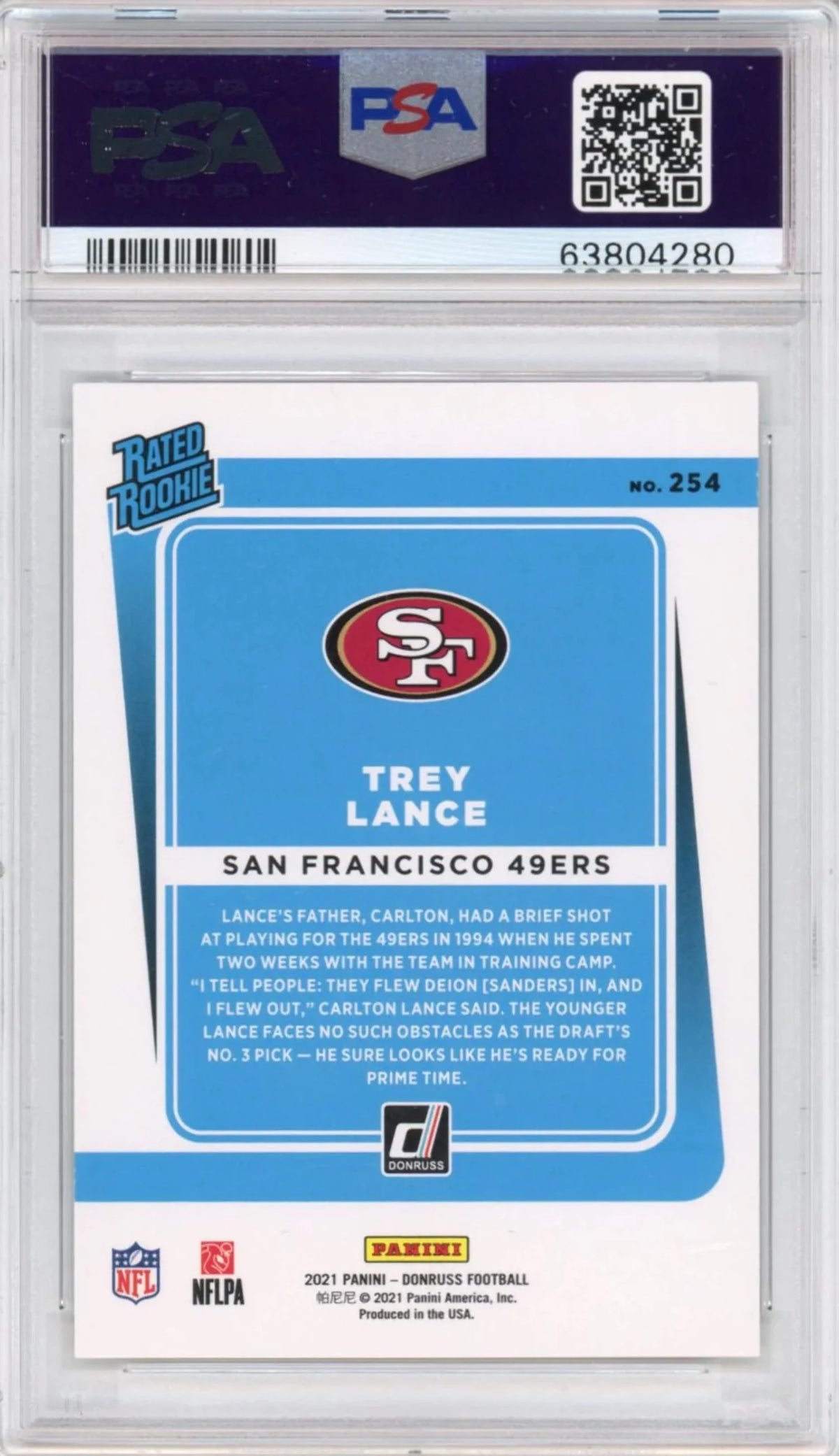 PSA 10 Rated Rookie Football Card S738