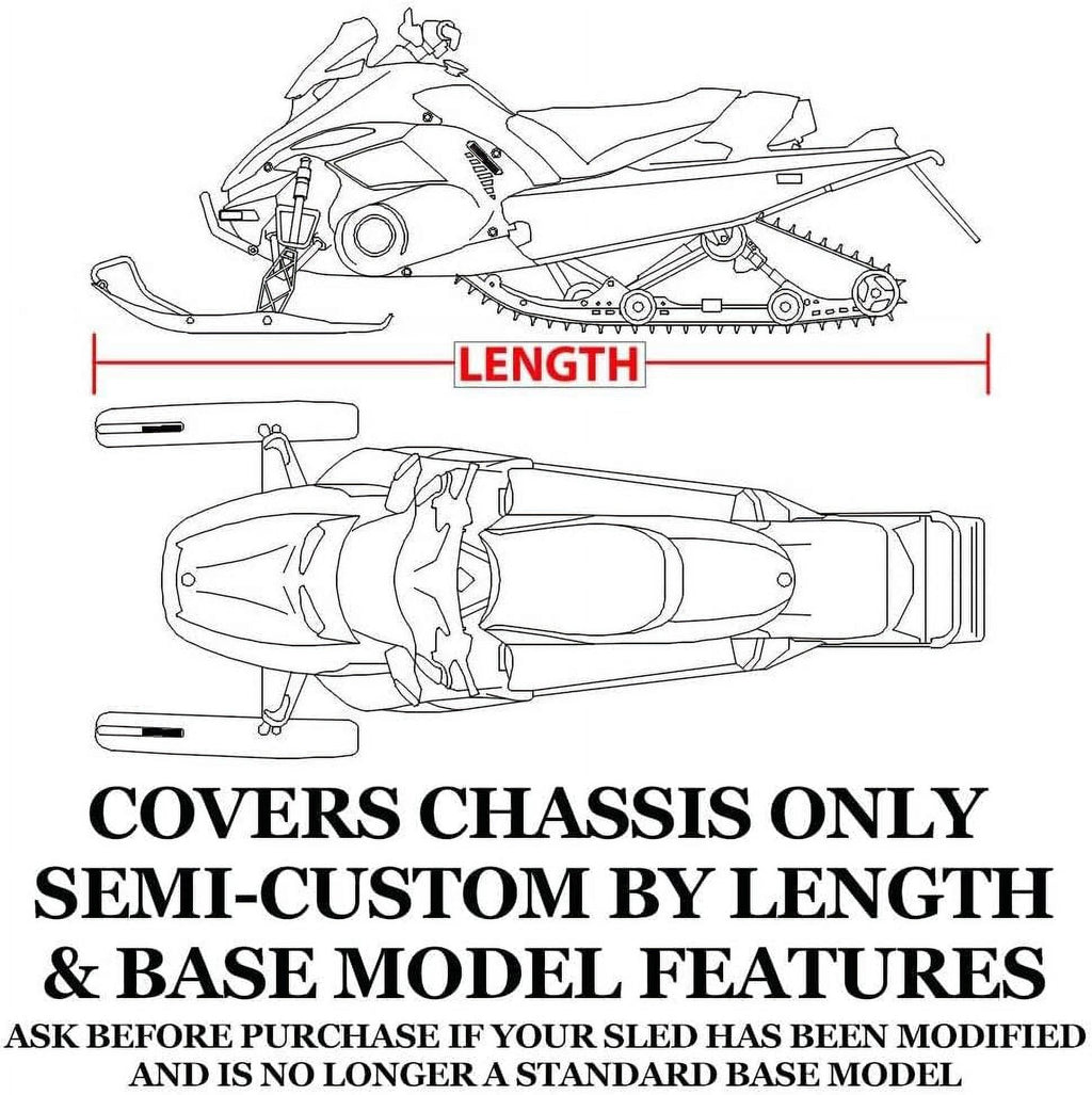 Snowmobile Sled Storage Cover, 200 Denier, Model Years 2004-2007 Y742272