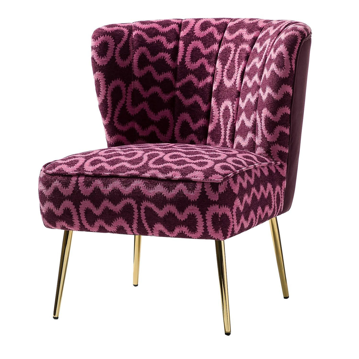 Purple Tufted Side Chair H4998