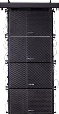 600W Line Array Speaker System with Four 10-inch Passive Speakers, Black L534