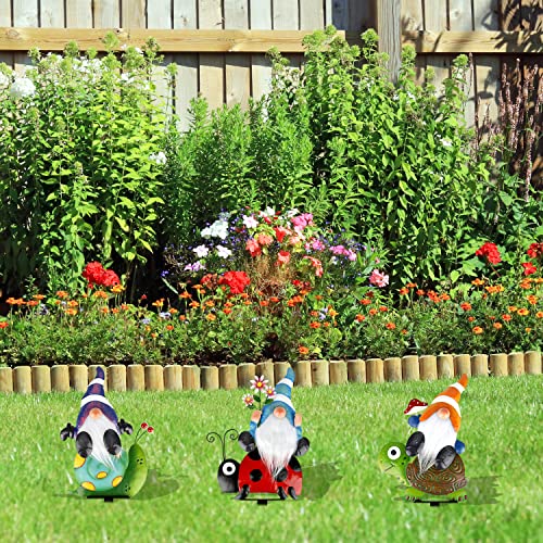 12 Inch Metal Garden Gnome Stakes 4 Pack M5610