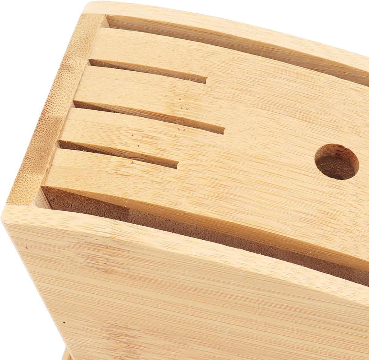 Wooden Knife Block with Non Slip Felt Mat O198