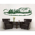 Brown 79in x 23in Cityscape Wall Decal X67930