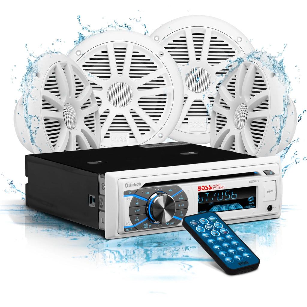 Marine Receiver Speakers with Bluetooth CD USB N77399