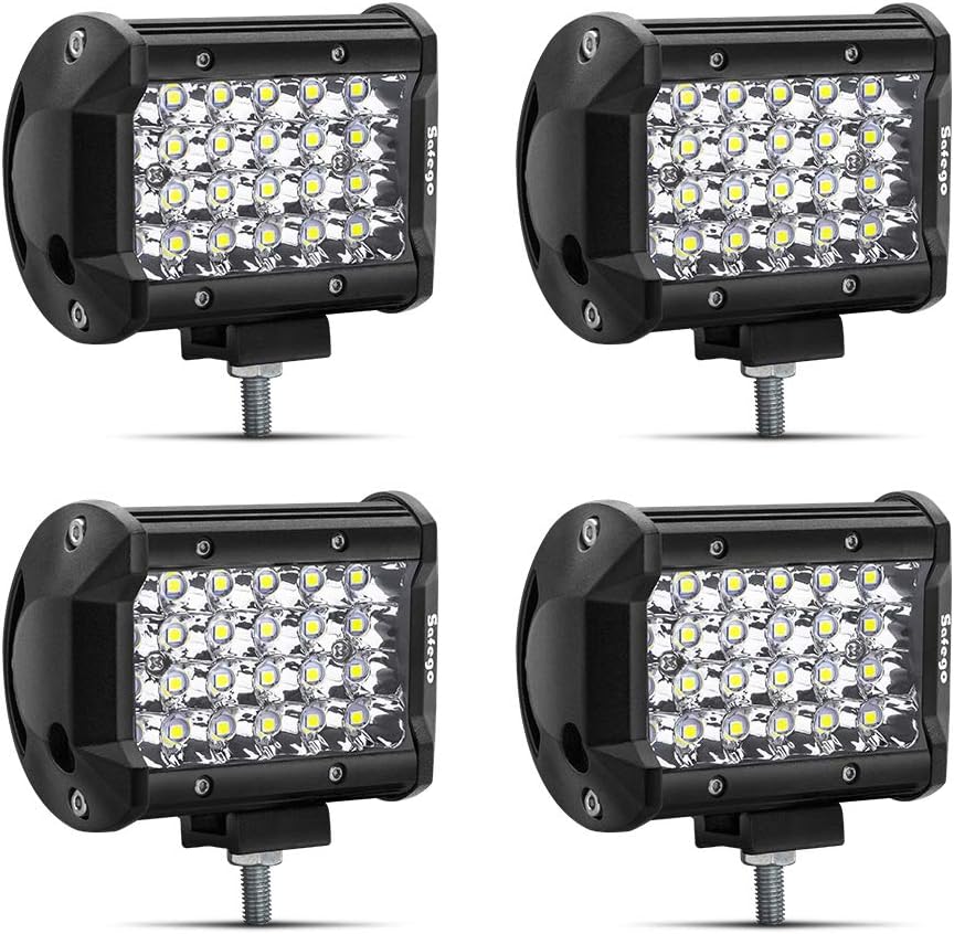 2pcs 68W Dual Color 6000K White 3500K Amber LED Driving Lights L171279