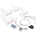 Mud Flap with Logo for Subaru WRX & STI Sedan, White & Red W286