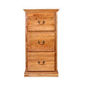 Red Oak 3-Drawer Vertical Filing Cabinet Z513