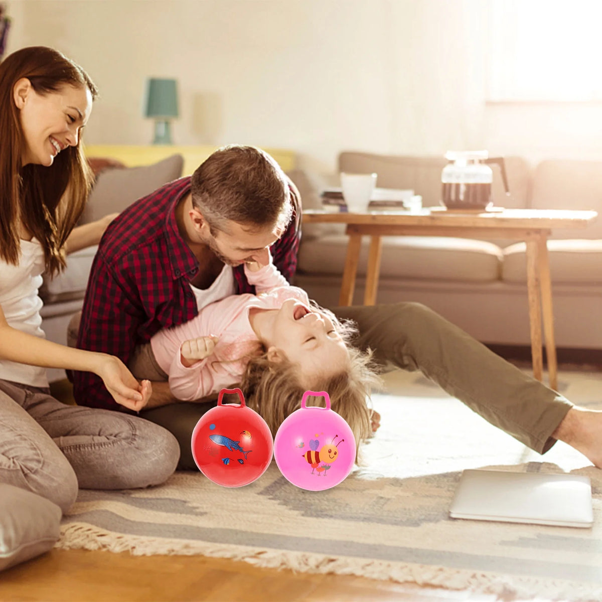 Inflatable Hopper Balls with Handle Educational Toy Z778