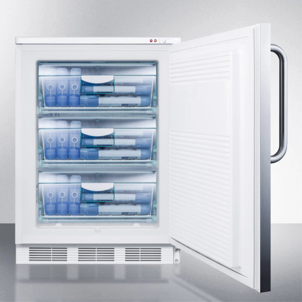 Freestanding Medical All-Freezer with Lock, Stainless Steel Door C96476