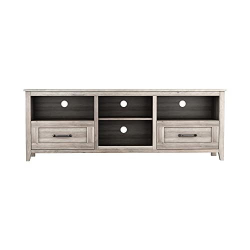 70" Wood TV Stand with 2 Drawers and 4 Storage Compartments S83179