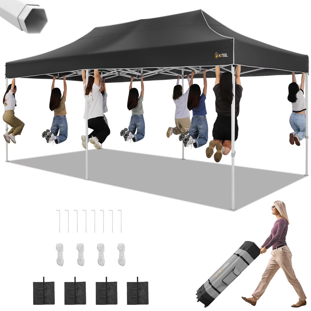 10x20 Pop Up Canopy Tent with Roller Bag E258