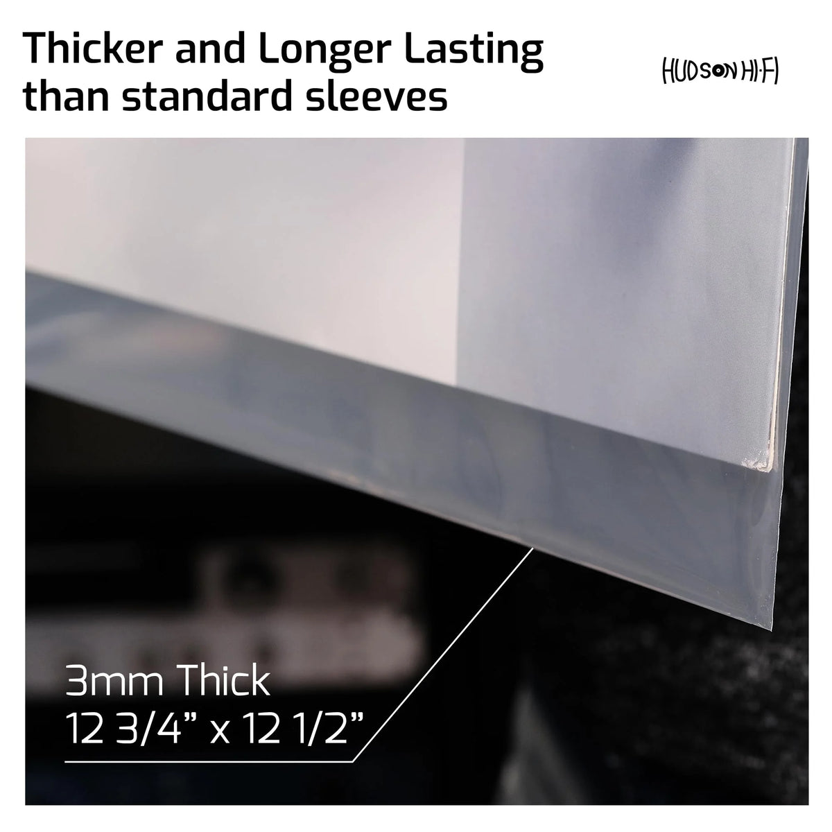 250 Pack Clear Vinyl Record Outer Sleeves 3mm Thick F662315