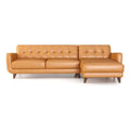 Brown Leather Right-Facing Sectional I931