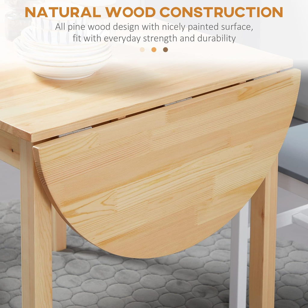 Solid Wood Drop Leaf Dining Table V883738
