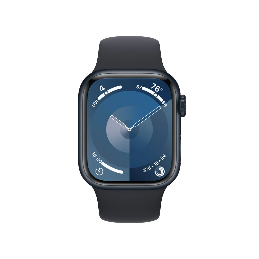 Apple Watch Series 9 GPS + Cellular 41mm Midnight Aluminum Case with Midnight Sport Band - M/L L5090