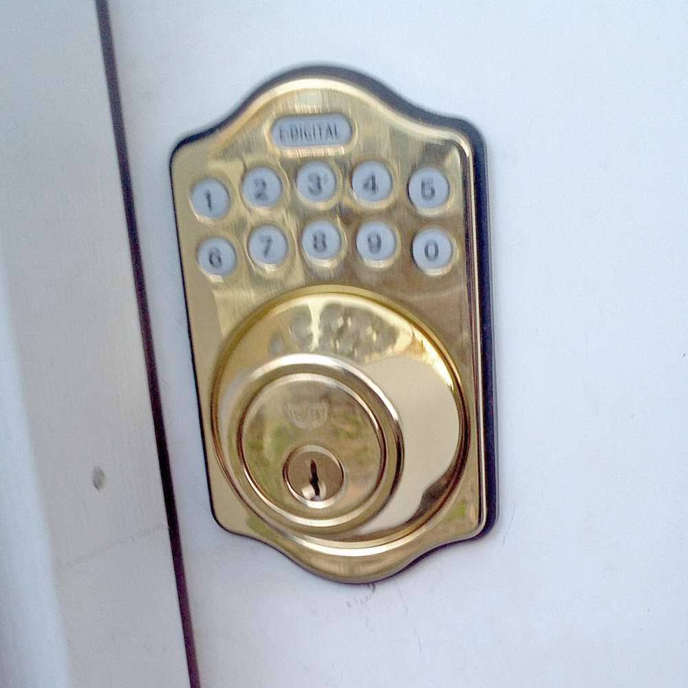 Antique Brass Electronic Deadbolt G805415