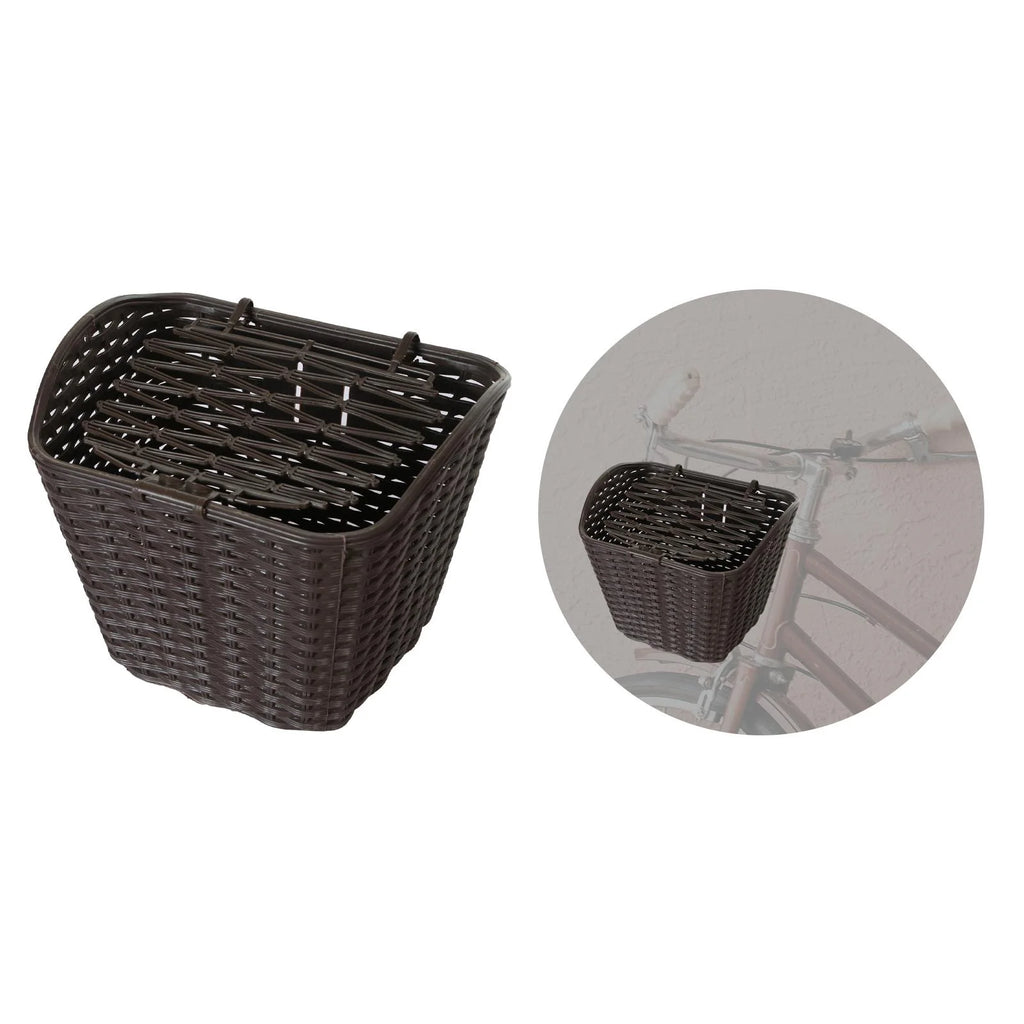 Khaki Bike Front Handlebar Basket with Cover W712