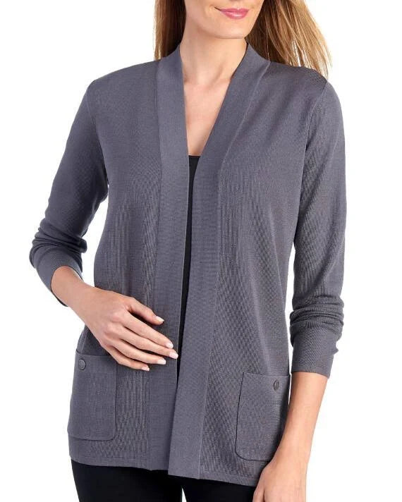 Black Open Front Cardigan H744438