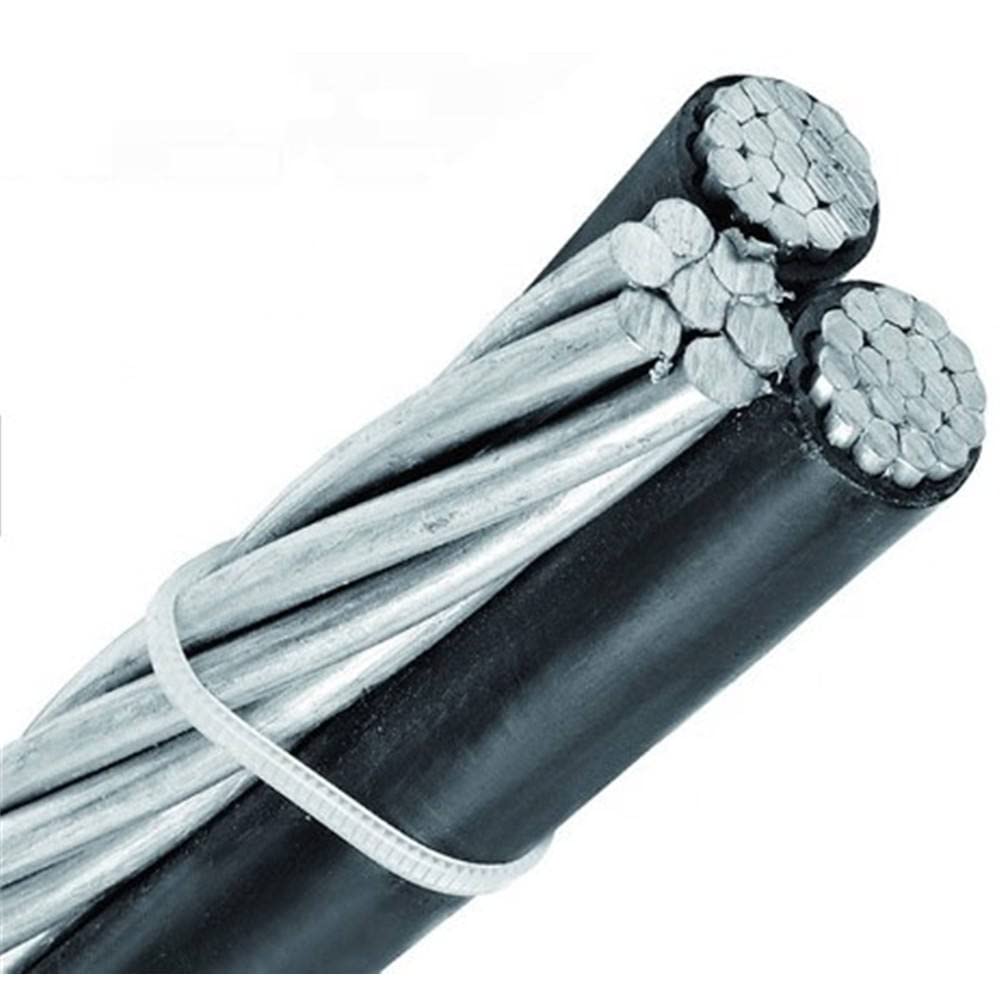 150' Nassau Cockle 2-2-4 Aluminum Triplex Overhead Service Drop Cable P715934
