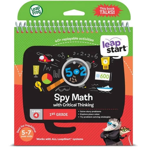 1st Grade Activity Book: Spy Math and Critical Thinking Y193