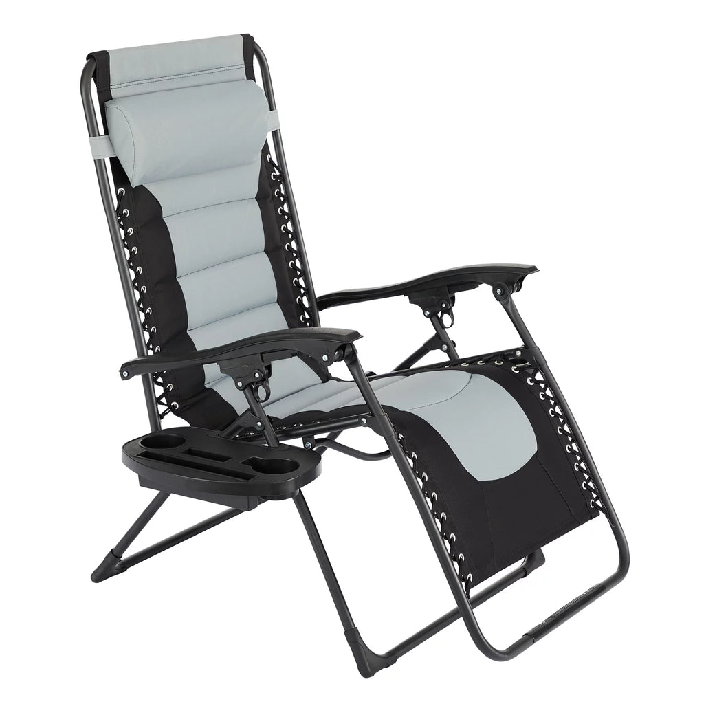 Oversized Zero Gravity Folding Lounge Chair Gray S38812