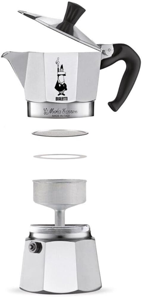 Moka Pot 12 Cups 22 Oz Aluminium Silver Stovetop Espresso Maker V604
