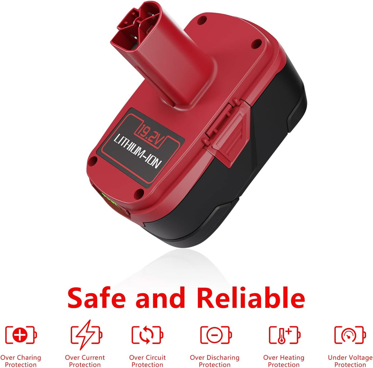 7.0Ah Replacement Battery for Craftsman 19.2 Volt Lithium ion C3, 2Packs K716