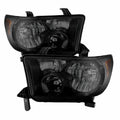 Black Smoked Toyota Tundra Headlights X8334