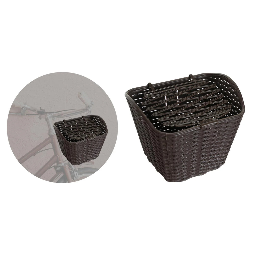 Khaki Bike Front Handlebar Basket with Cover W712