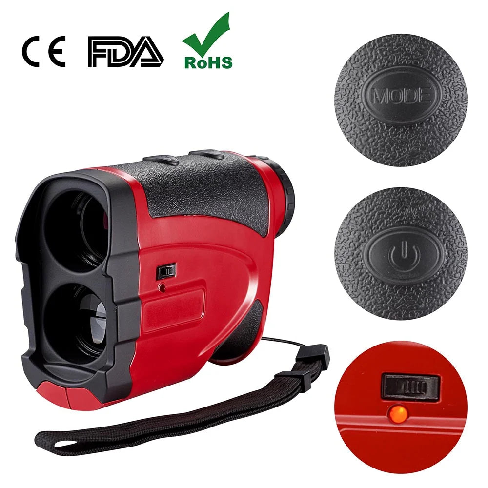 Red 1000 Yards 6X Laser Golf Rangefinder G891