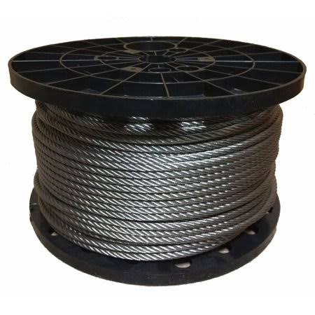 1/4 inch Stainless Steel Aircraft Cable Wire Rope 7x19 Type 316 (700 Feet) V1778