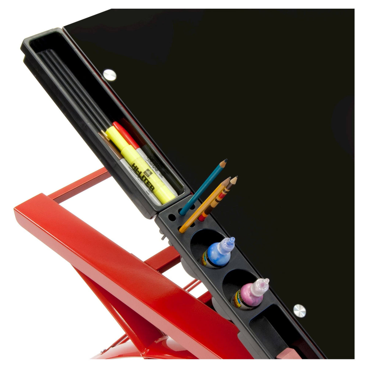 Adjustable Craft Station Red/Black Glass E1679